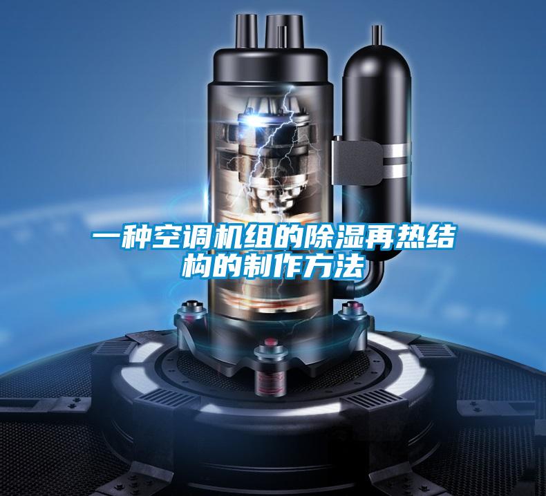 一种空调机组的香蕉视频一区二区再热结构的制作方法