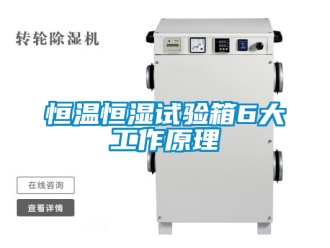 知识百科恒温恒湿试验箱6大工作原理