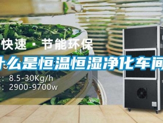 知识百科什么是恒温恒湿净化车间！