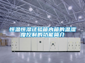 知识百科恒温恒湿试验箱内箱的温湿度控制的功能简介