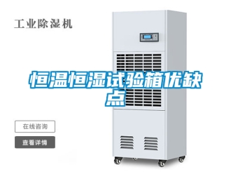 知识百科恒温恒湿试验箱优缺点