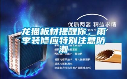 龙猫板材提醒你，雨季装修应特别注意防潮