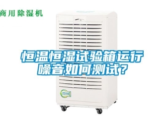 知识百科恒温恒湿试验箱运行噪音如何测试？