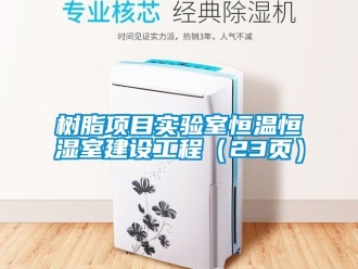 知识百科树脂项目实验室恒温恒湿室建设工程（23页）