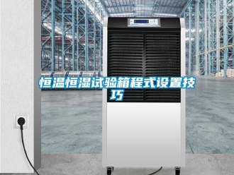 知识百科恒温恒湿试验箱程式设置技巧