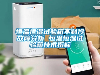 知识百科恒温恒湿试验箱不制冷故障分析 恒温恒湿试验箱技术指标