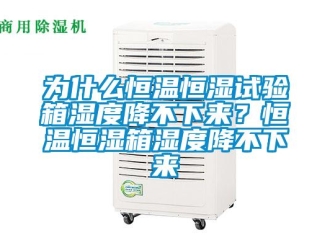 知识百科为什么恒温恒湿试验箱湿度降不下来？恒温恒湿箱湿度降不下来