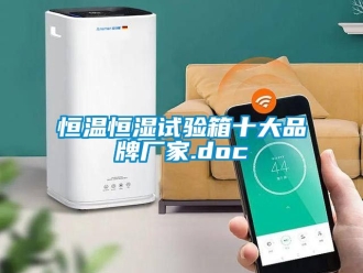 知识百科恒温恒湿试验箱十大品牌厂家.doc